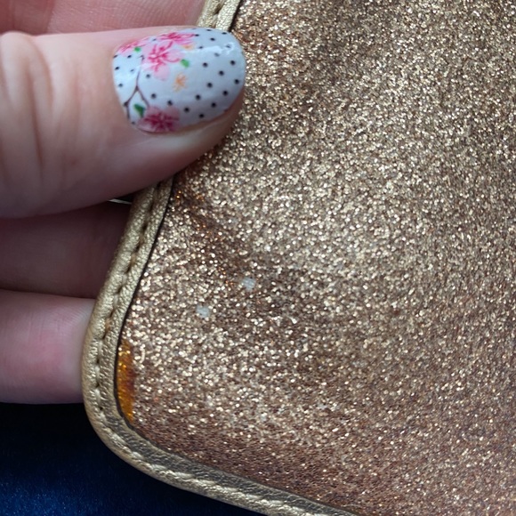 Coach glitter gold wristlet - Picture 3 of 5